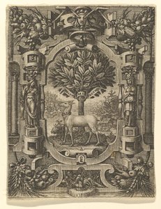 Emblem af Lucrezia Gonzaga, før 1566. af Giorgio Ghisi