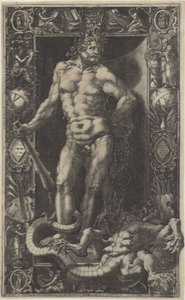 Hercules som sejrherren af ​​Hydraen af ​​Lerna af Giorgio Ghisi