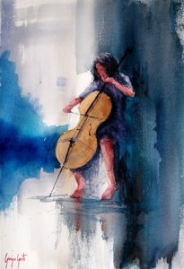 Den udtryksfulde cellist af Giorgio Gosti