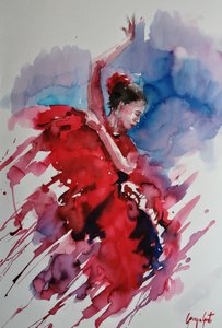 En lidenskabelig flamencodanser af Giorgio Gosti