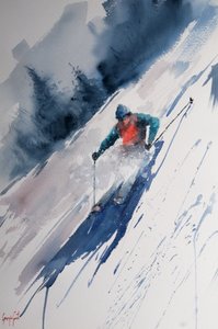 Nedkørsel på pulversne af Giorgio Gosti