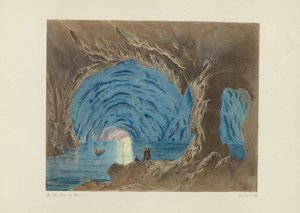 Blå hule på Capri Cave Blue de Capri! (titel på objekt)