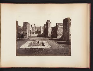 Udsigt over ruinerne af Casa di Pansa i Pompeji, Italien Casa di Pansa (Pompeii) (titel på objekt)