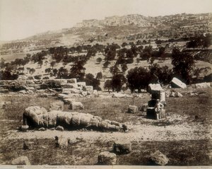 Agrigento: en udsigt over ruinerne af Jupiters tempel af Giorgio Sommer