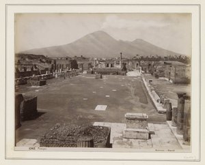 Udsigt over forummet i Pompeji af Giorgio Sommer