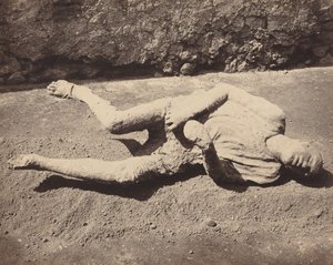 Menneskelige fodspor, Pompeji (Human Cast, Pompeji) af Giorgio Sommer
