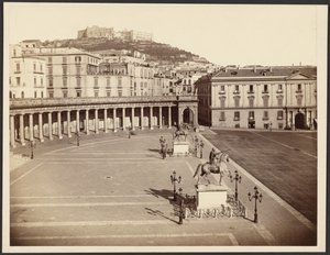 Napoli, Largo Palazzo af Giorgio Sommer