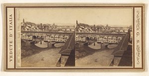 Den gamle bro fra Uffizierne (Firenze) af Giorgio Sommer