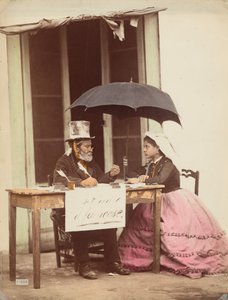 Offentlig forfatter, Napoli,1865-1870 (foto) af Giorgio Sommer