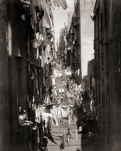 Gadebillede, Napoli, Italien af Giorgio Sommer