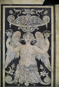 Allegorisk figur af Giorgio Vasari, Tommaso Battista del Verrocchio og Alessandro Forzori, Palazzo dei Cavalieri eller Palazzo della Carovana, Piazza dei Cavalieri, Pisa, Toscana, Italien af Giorgio Vasari