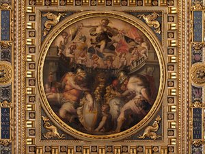 Allegorier om kvartererne Santo Spirito og Santa Croce af Giorgio Vasari