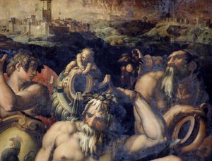 Allegoria Chiantin alueesta, Italiasta af Giorgio Vasari