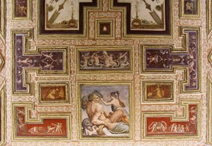 Ceres ammende Triptolemus, detalje af Altoviti loftet, 1553 fresco af Giorgio Vasari