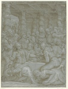 Kristus i farisæeren Simons hus af Giorgio Vasari