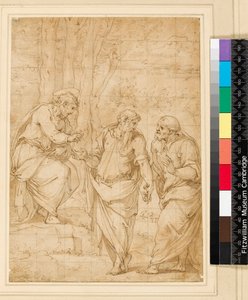 Kristus udnævnte Peter til sin efterfølger, 1500-1599 af Giorgio Vasari