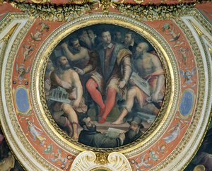 Cosimo I og hans kunstnere, fra Sala di Cosimo I (se også 274607) af Giorgio Vasari