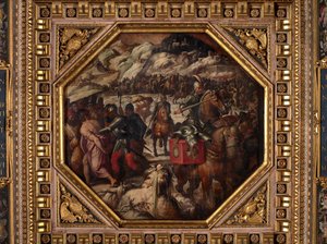 Venetianernes nederlag i Casentino af Giorgio Vasari