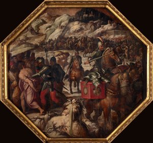 Venetianernes nederlag i Casentino, 1563-1565 af Giorgio Vasari
