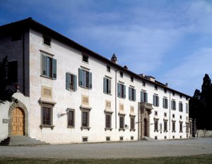 Facade af Villa Medicea af Castello, omkring 1538 af Giorgio Vasari