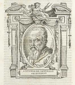 Milano, Biblioteca Braidense, Vite de piv excellent, Giorgio Vasari 1568, Antonio da Sangallo af Giorgio Vasari