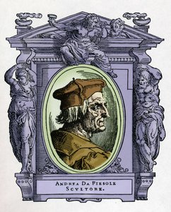 Portræt af ANDREA DA FIESOLE (Andrea Ferrucci af Giorgio Vasari