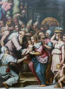 Præsentation af Jesus i templet af Giorgio Vasari