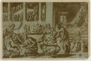 Studie til allegorien om fødsel af Giorgio Vasari