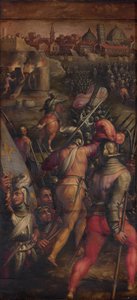 Slaget ved Barbagianni nær Pisa, 1563-1565 af Giorgio Vasari