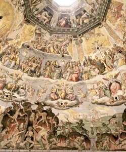 The Last Judgement, detalje fra domkirkens kuppel, 1572-79 af Giorgio Vasari