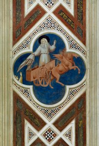 Elias bliver taget til himlen, Detalje fra Kristi liv og lidenskab, af Giotto af Giotto (c.1266 1337)
