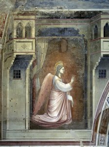 Bebudelsen: Ærkeenglen Gabriel, ca. 1305 (fresko) af Giotto (c.1266 1337)