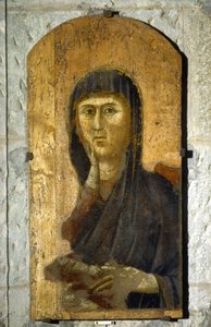 Madonna. Portræt af Jomfruen på en guldbaggrund. Maleri af Giotto di Bondone (1267 -1337), omkring 1290. Tempera på træ. Størrelse: 81,5 x 41 cm. Borgo San Lorenzo, Pieve.
1610