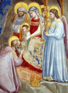 Tilbedelse af Magi. Detalje. 1305 af Giotto di Bondone