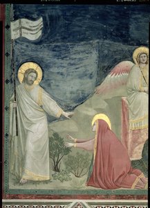 Noli me Tangere, detalje af Kristus og Maria Magdalene, c.1305