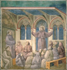Åbenbaringen ved Kapitelhuset i Arles, 1297-99 af Giotto di Bondone