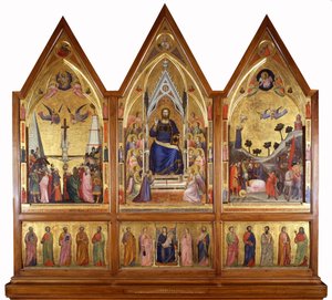 Stefaneschi-triptykonen, ca. 1320 (tempera på panel) af Giotto di Bondone