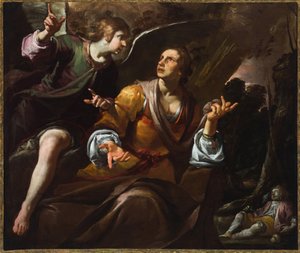 Hagar og englen, ca. 1640 (olie på lærred)