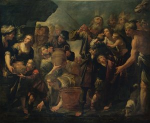 Moses trækker vand fra klippen