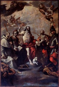 Johannes Døberen, St. George, St. Lucy, St. Catherine, St. Bernard (maleri