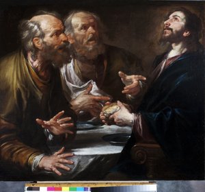 Nadver i Emmaus, ca. 1645-50 (olie på lærred)
