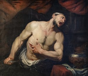 Catos selvmord af Giovan Battista Langetti