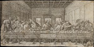 Den sidste nadver, med en spaniel, ca. 1500.