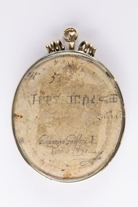Bagsiden af portrættet af Zaga Kristus (Ṣägga Krǝstos) af Giovanna Garzoni