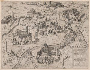 Mirror of Roman Magnificence: De syv kirker i Rom Le Sette Chiese di Roma, 1575., 1575. af Giovanni Ambrogio Brambilla.