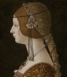 Blanca Maria Sforza af Giovanni Ambrogio de Predis