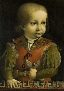 Francesco Sforza som barn (olie på lærred)
