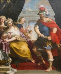 Ulysses og Circe (olie på lærred)