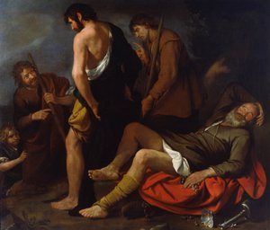 Noas drukkenskab, 1630-1640 af Giovanni Andrea de Ferrari