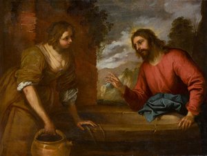 Kristus og kvinden i Samaria, omkring 1635 (olie på lærred)